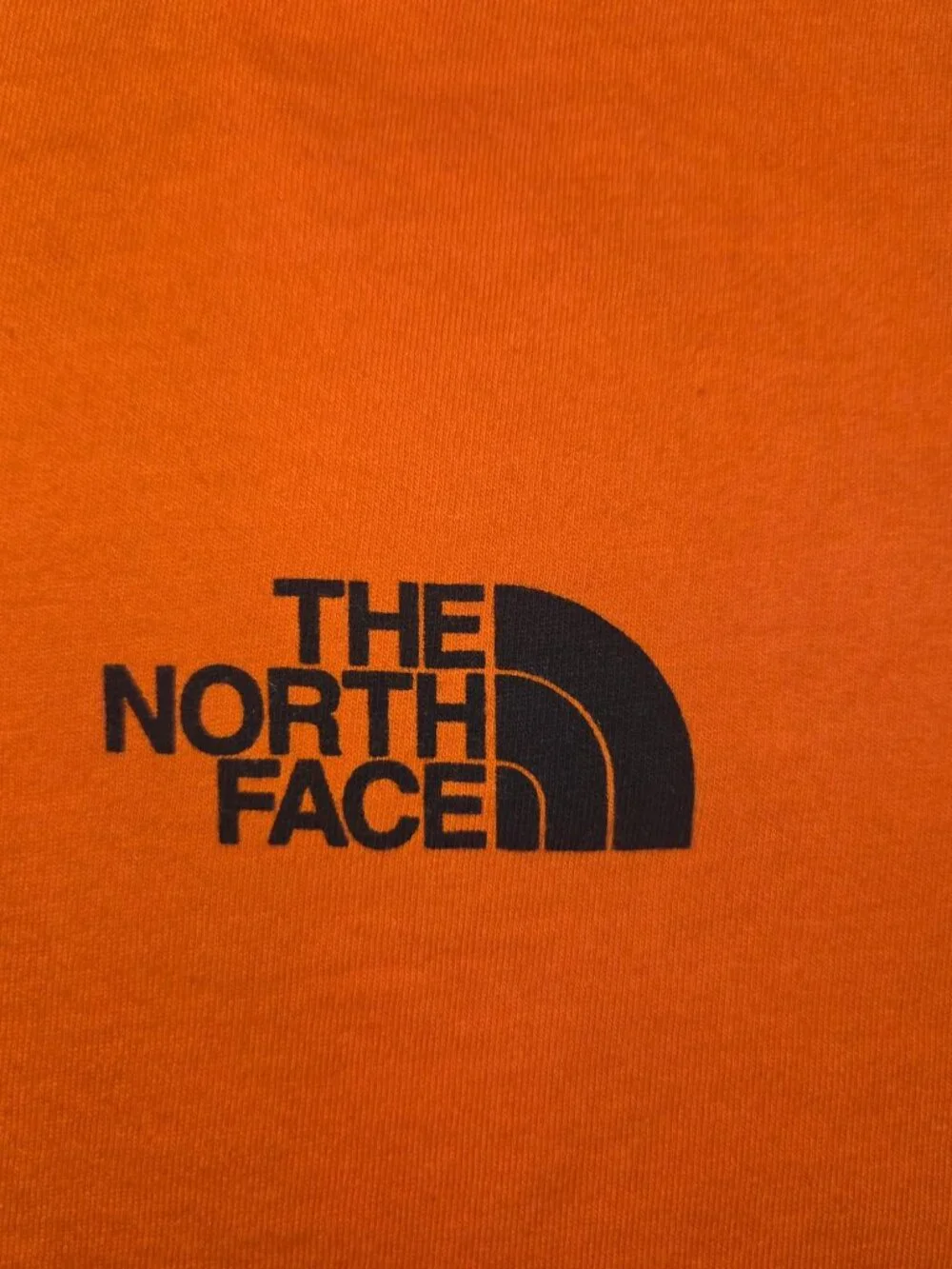 The North Face Mens Orange Long Sleeve T-Shirt XL